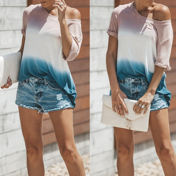 Tops - Ombre Tricolor Top